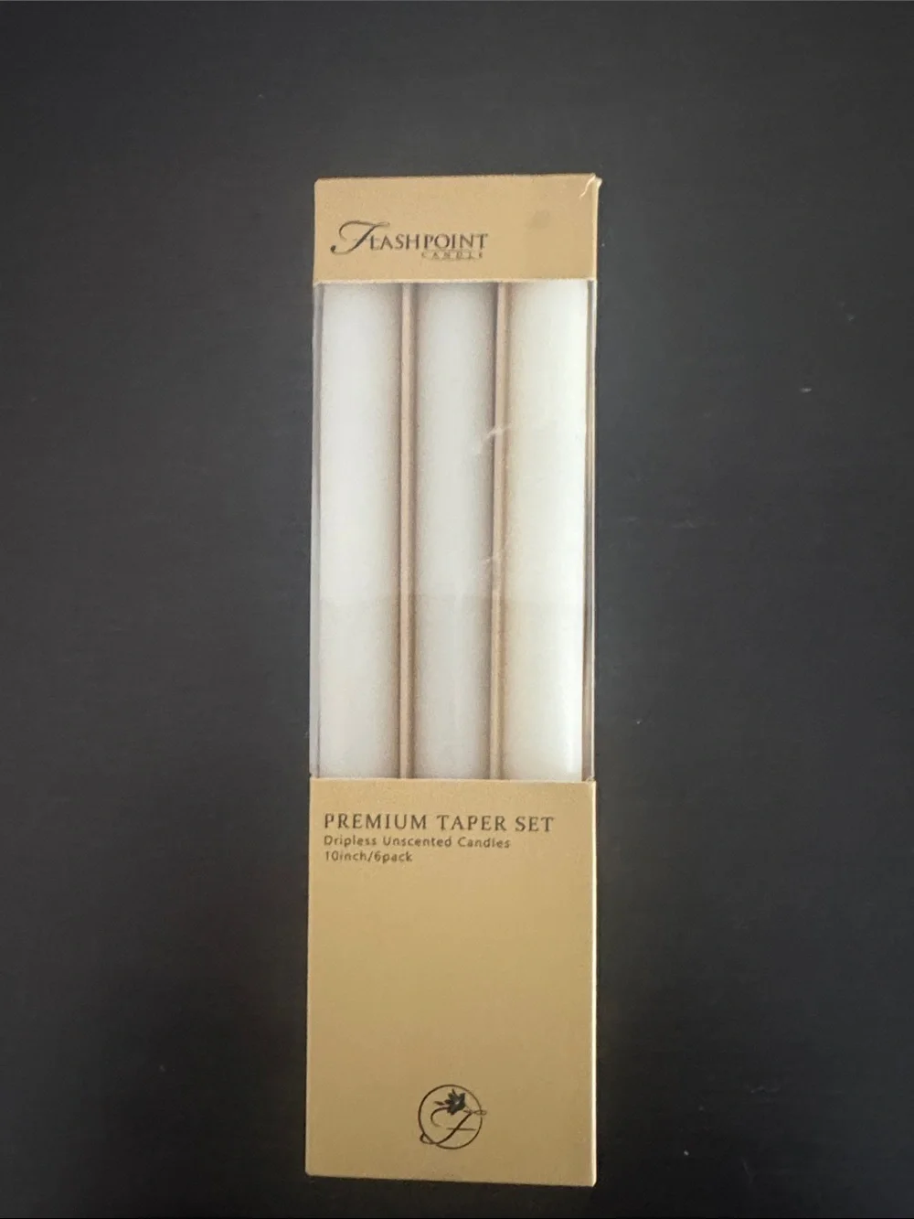 Premium White Taper Candle Set